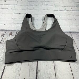 ALWRLD Women’s ALRN Mid-Support Crop Sport Bra Gray